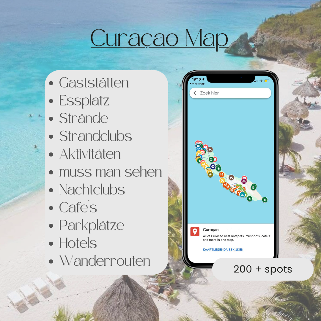 Curaçao Map (DE.vers.)