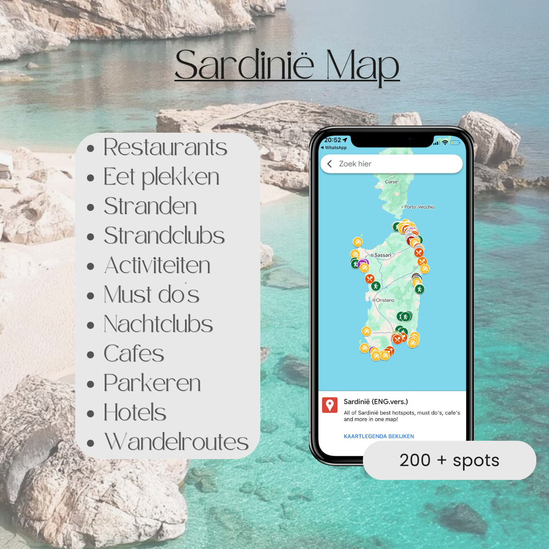 Sardinië Map (NL.vers.)