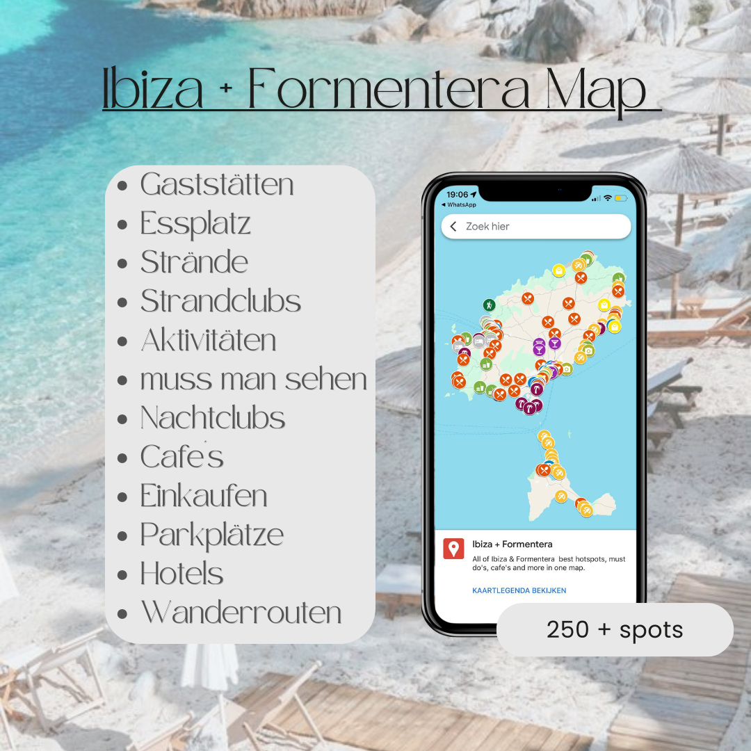 Ibiza + Formentera Map (DE.vers.)